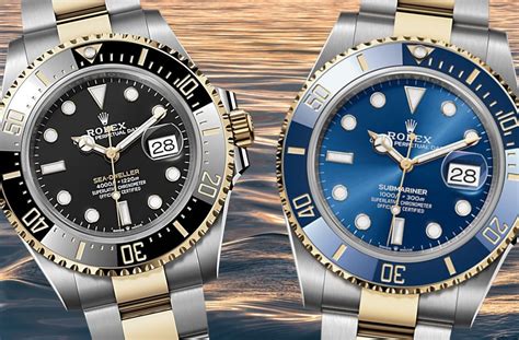 sea dweller vs submariner rolex